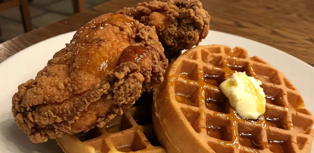 chicken and waffles