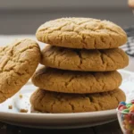 celiac-friendly flourless peanut butter cookies stacked on plate
