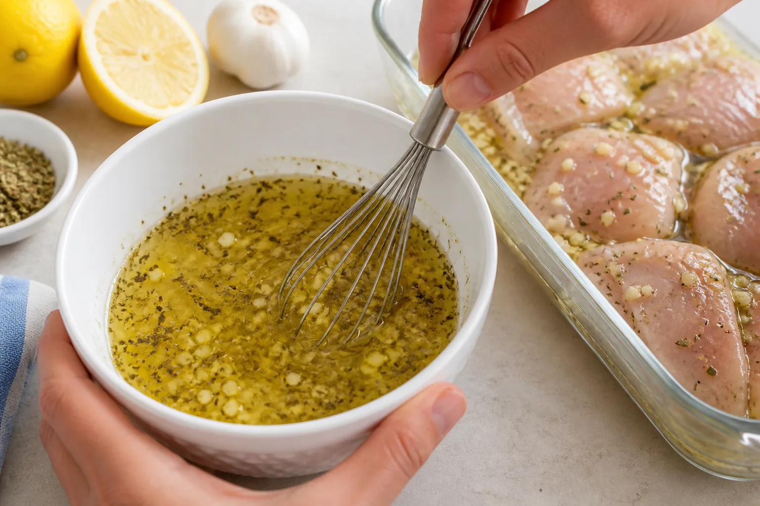Easy Greek Chicken Bowls Recipe greek chicken bowls recipe lemon garlic marinade with oregano and chicken