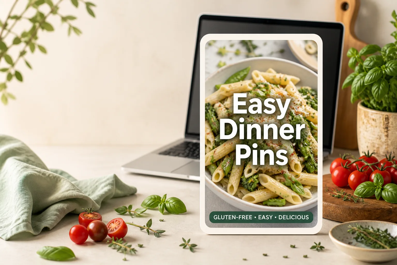 Home free pin tool (sign up) for recipe bloggers - design and download pins